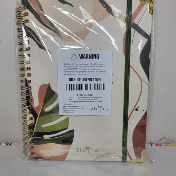 Zicoto NEW Abstract Leaves To Do Planner - Picture 6 of 6